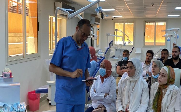  من فعاليات اليوم الجراحي الرسمي الأول  بكلية طب الفم والأسنان بالجامعة المصرية الروسية