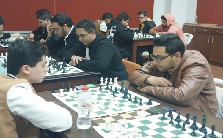  مشاركة منتحب الجامعة المصرية الروسية للشطرنج  فى بطولة الجامعات الخاصة