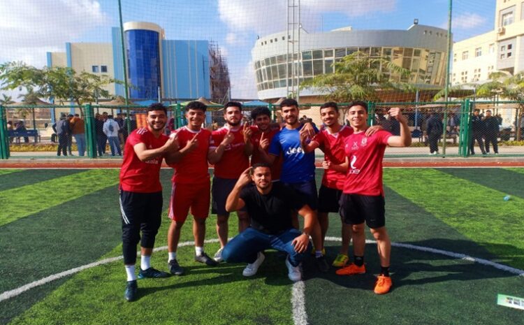  جانب من فعاليات المباراة النهائية لبطولة كأس الجامعة المصرية الروسية  لكرة القدم الخماسية