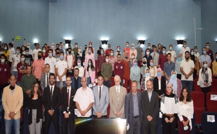  For students and graduates of colleges and academies  The Egyptian Russian University hosts Huawei Company to announce its global competition see registration link and photos.