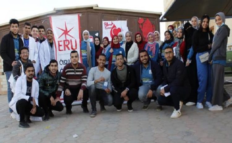  “I am an Egyptian donor, I am a permanent donor” The Egyptian Russian University launches a blood donation campaign in cooperation with the Egyptian Federation of Pharmacy Students..with pictures