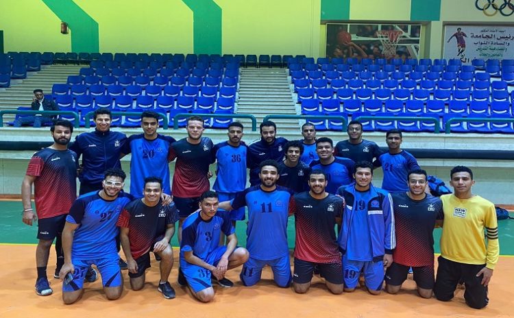  The participation of the Egyptian Russian University’s Handball team  in the Universities’ Championship (Martyr Ibrahim Al-Rifai Championship,  the 49th session)  for the academic year 2021 / 2022