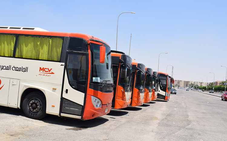  The Transportation Department announces the availability of the following buses: Madinaty line and Suez and Ismailia line