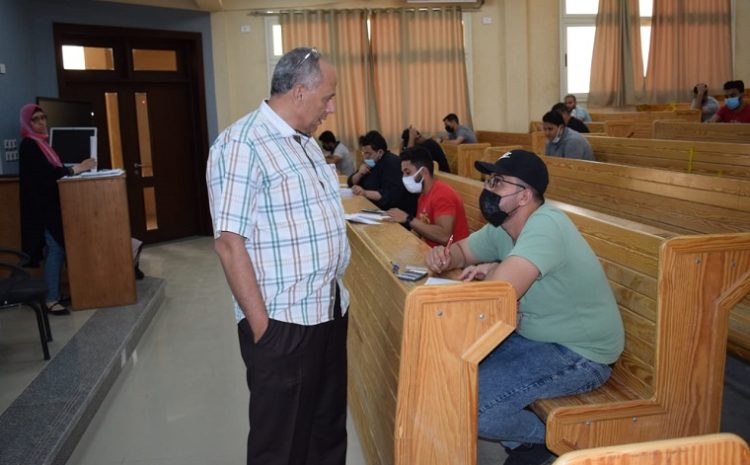  The start of the second semester exams in the faculties of the Egyptian Russian University
