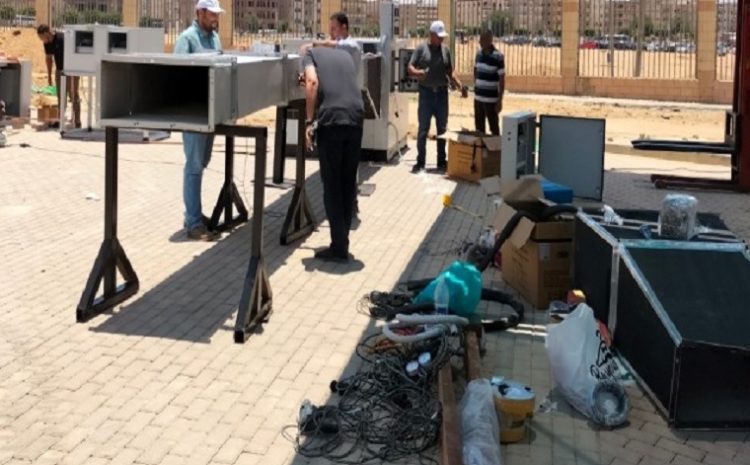  In cooperation with the Housing and Building National Research Center  HBRC))  The Egyptian Russian University hosts a project to develop environmentally friendly air cooling devices under the auspices of the United Nations..with pictures