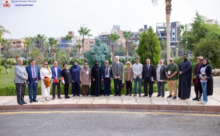  Participation of a Kuwaiti artists delegation in the ceremony of planting the “Tree of Arts” at the Egyptian Russian University.