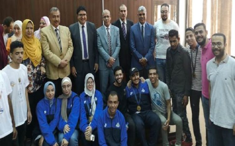 During the University Youth Week, in the presence of the Minister of Higher Education, Mechatronics at the Egyptian Russian University wins first place at the university level..