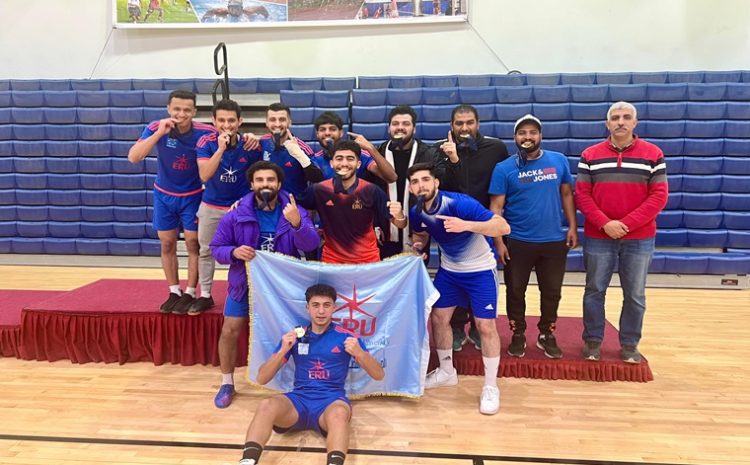  A gold medal in the Egyptian Russian University… Congratulations to the Egyptian Russian University football team